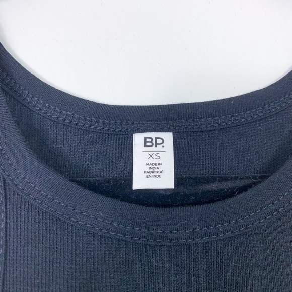 bp Black Cropped Ribbed Tank Top - Picture 3 of 5